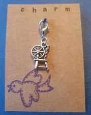 CLIP ON CHARM SPINNING WHEEL