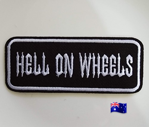 1pce hell wheels iron on - "hell,