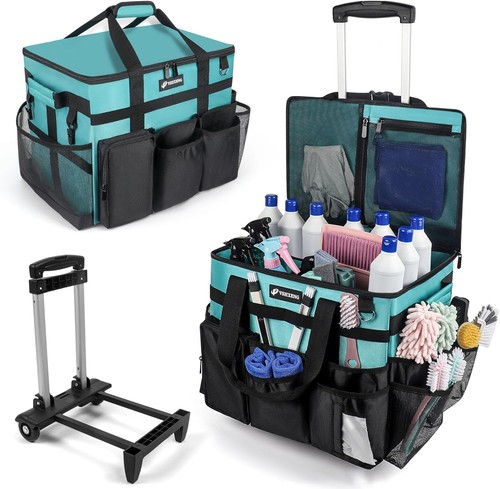 Large rolling cleaning caddy - large,